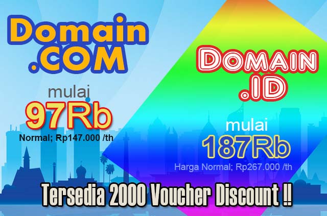 Promo Domain Termurah 2020 - .COM hanya 97Rb